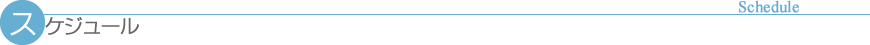 スケジュール